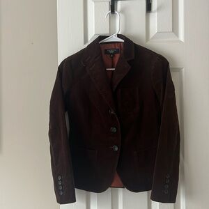 Talbots corduroy jacket. Burgundy/maroon color. Petite 0
